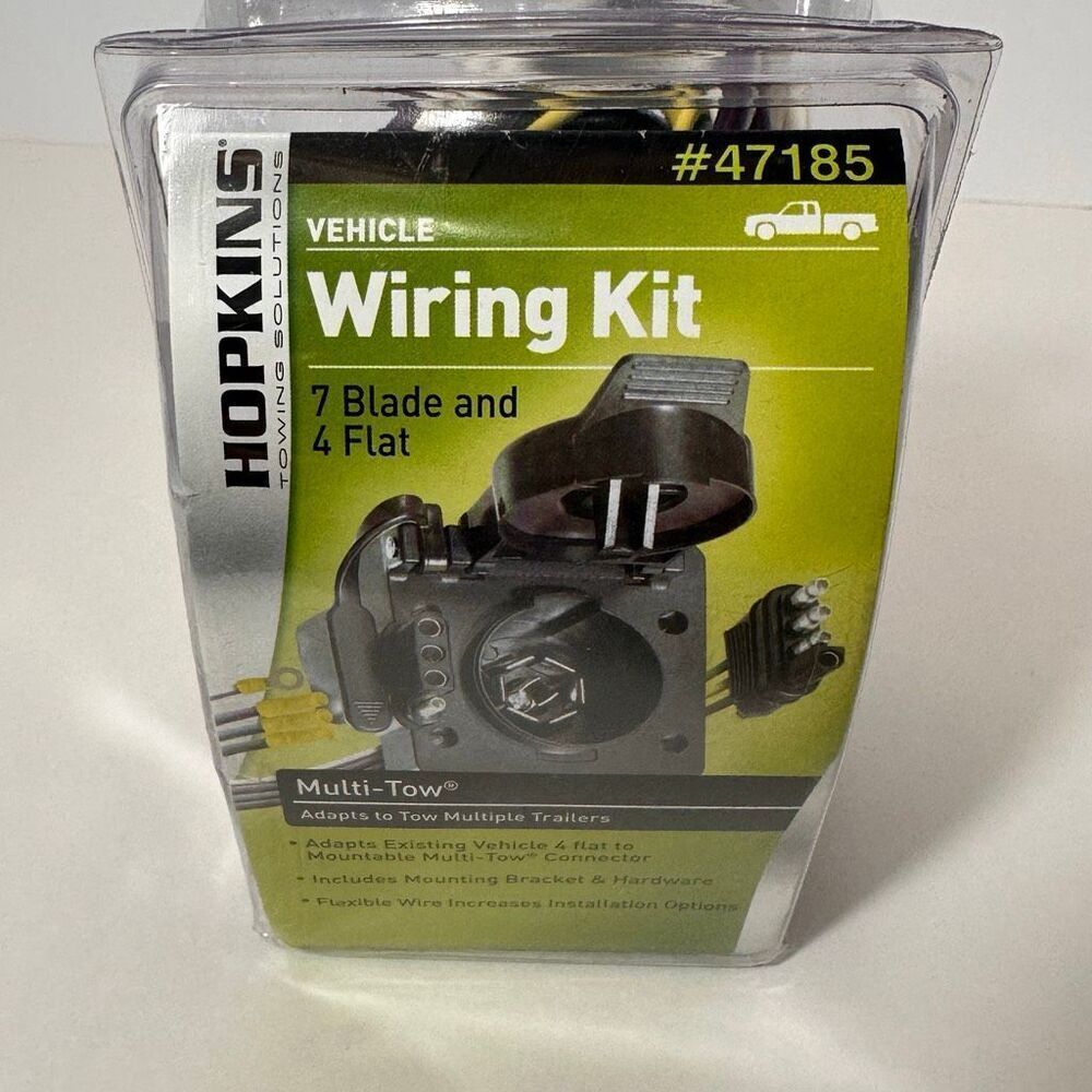 Hopkins Vehicle Wiring Kit #47185 7 Blade and 4 Flat